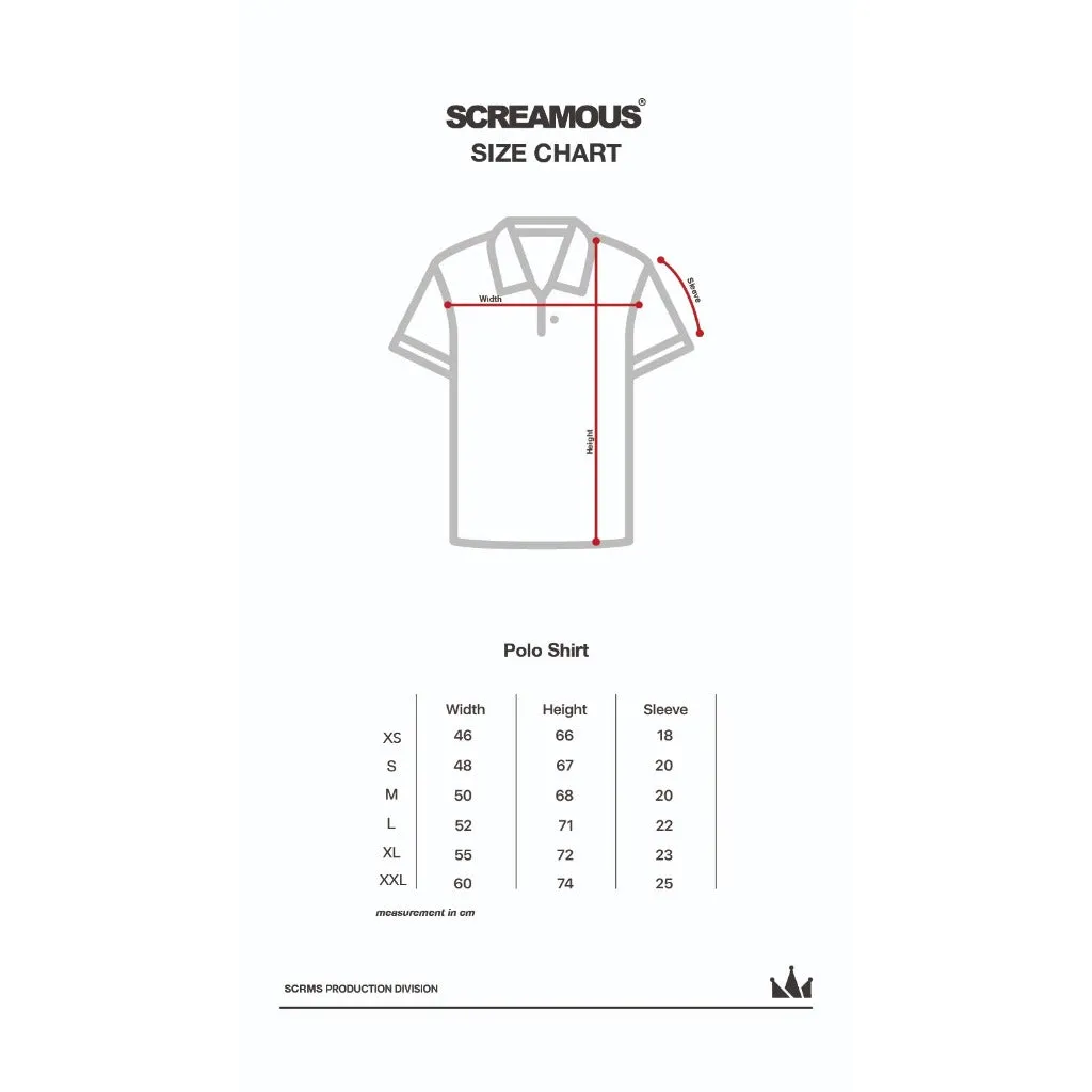Polo Shirt CROWN LINE SILVER MAROON sold by Screamous product image thumbnail 5
