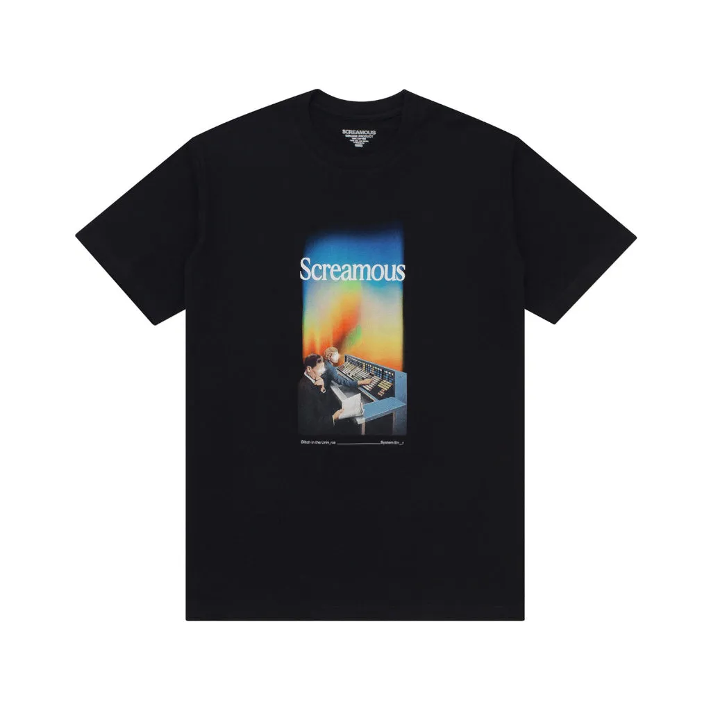 T-Shirt GLITCH BLACK sold by Screamous product image thumbnail 5