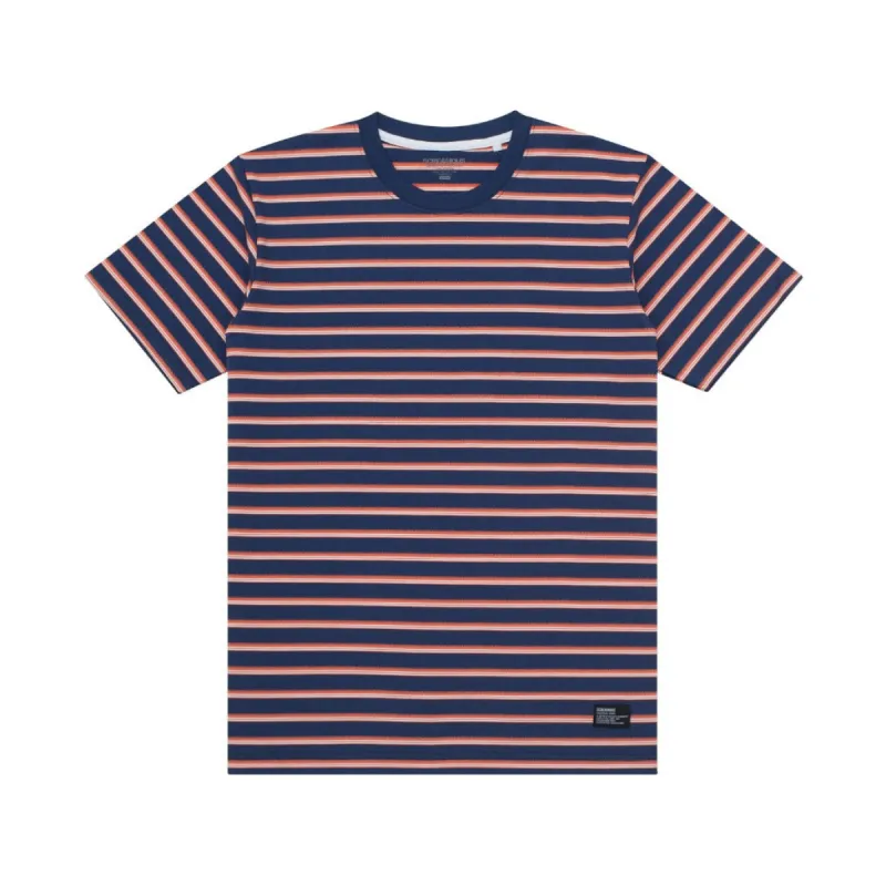 T-Shirt Stripe PATRICK NAVY ORANGE sold by Screamous