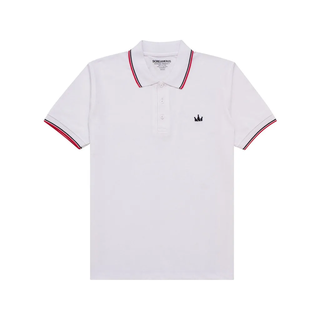 Polo Shirt CROWN LINE BLACK WHITE sold by Screamous