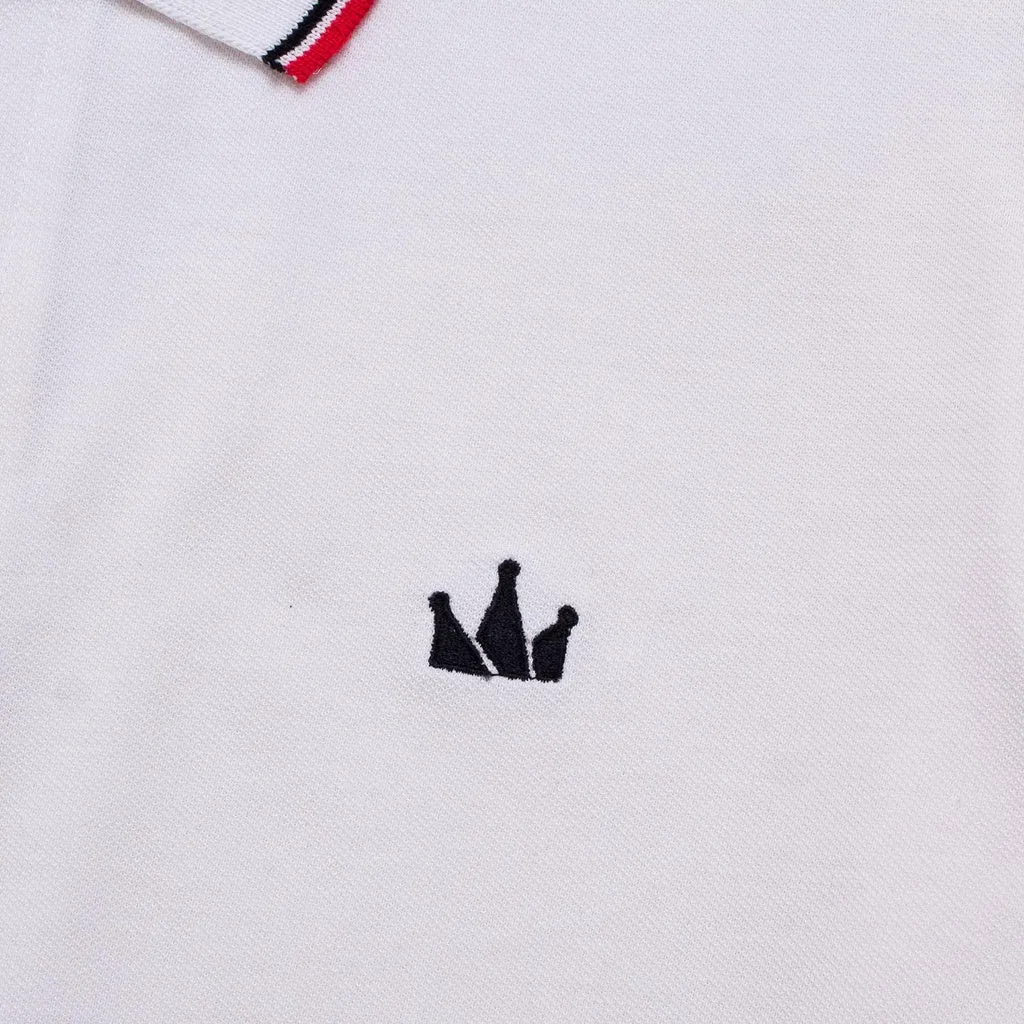Polo Shirt CROWN LINE BLACK WHITE sold by Screamous product image thumbnail 3