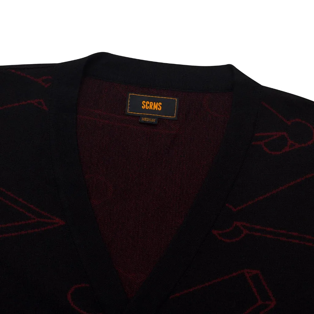 Cardigan TAME BLACK sold by Screamous product image thumbnail 3