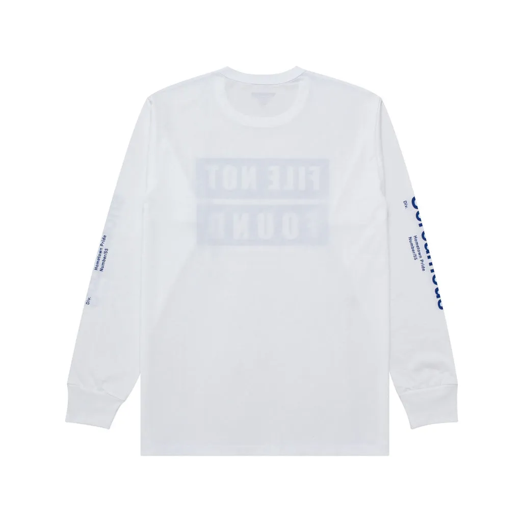 T-Shirt Longsleeves FILE NOT FOUND WHITE sold by Screamous product image thumbnail 4