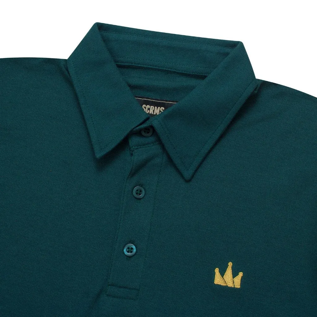 Polo Shirt CROWN GOLD GREEN sold by Screamous product image thumbnail 2