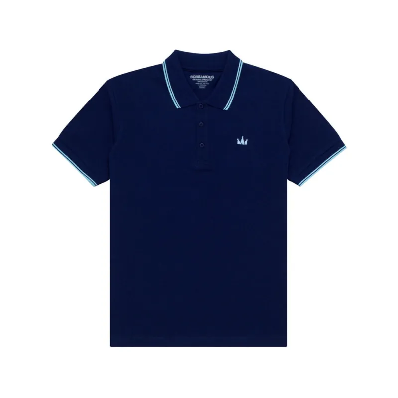 Polo Shirt CROWN LINE SKY BLUE NAVY BLUE sold by Screamous