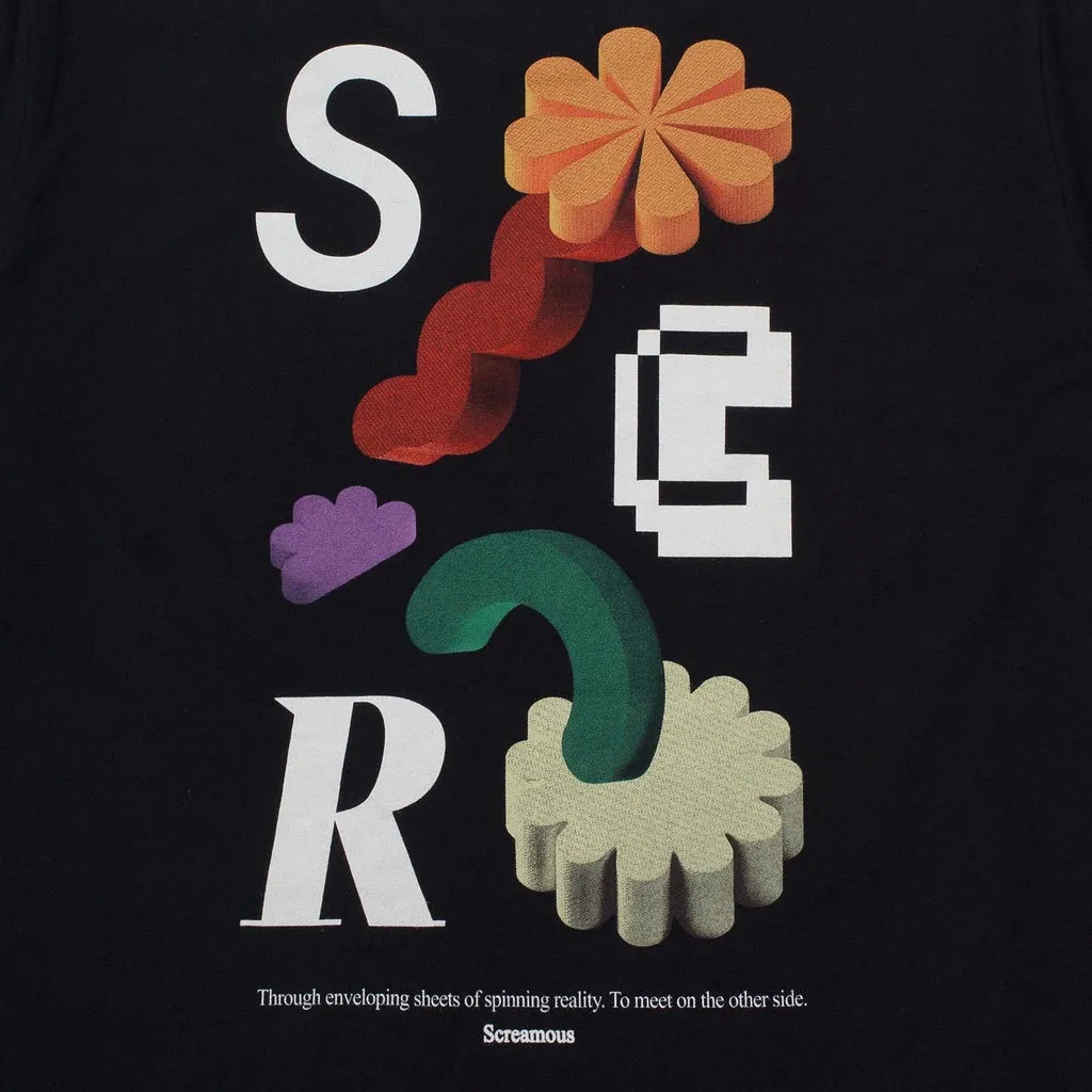 T-Shirt SSSWIRL BLACK sold by Screamous product image thumbnail 3
