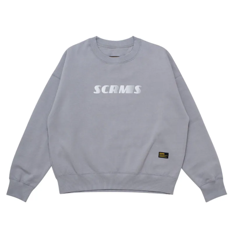GAMESOME Sweater Crewneck OVERSIZED LOGOTYPE SLEET sold by Screamous