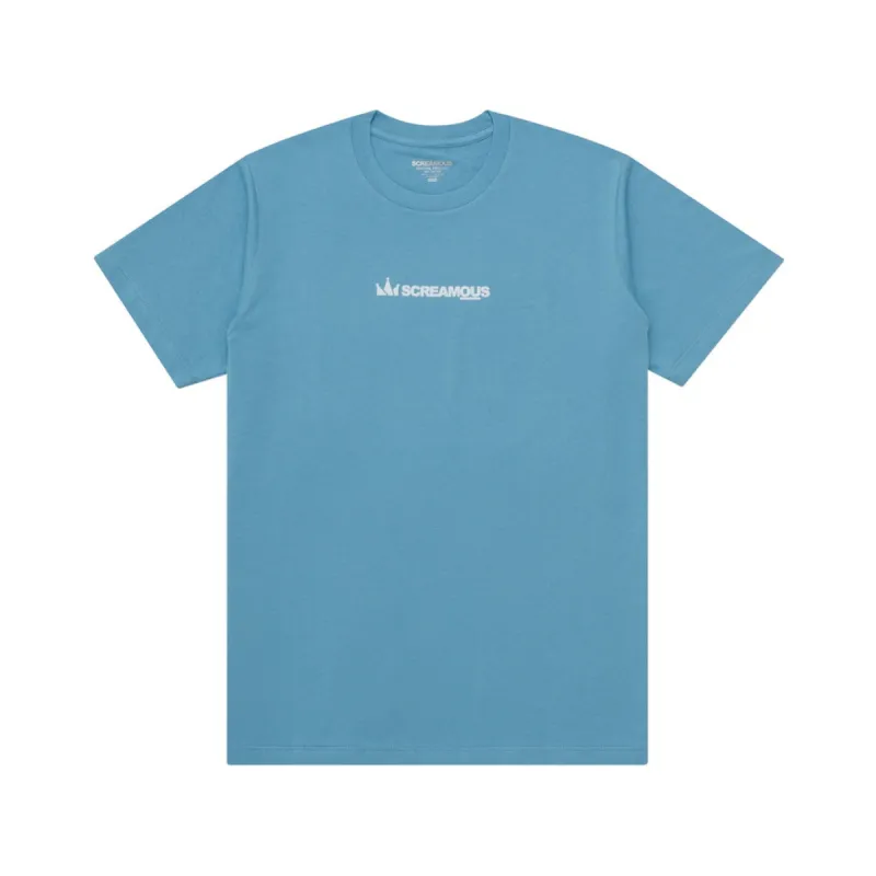 T-Shirt LEGEND TINY FLOCK WHITE DELPHINIUM BLUE sold by Screamous