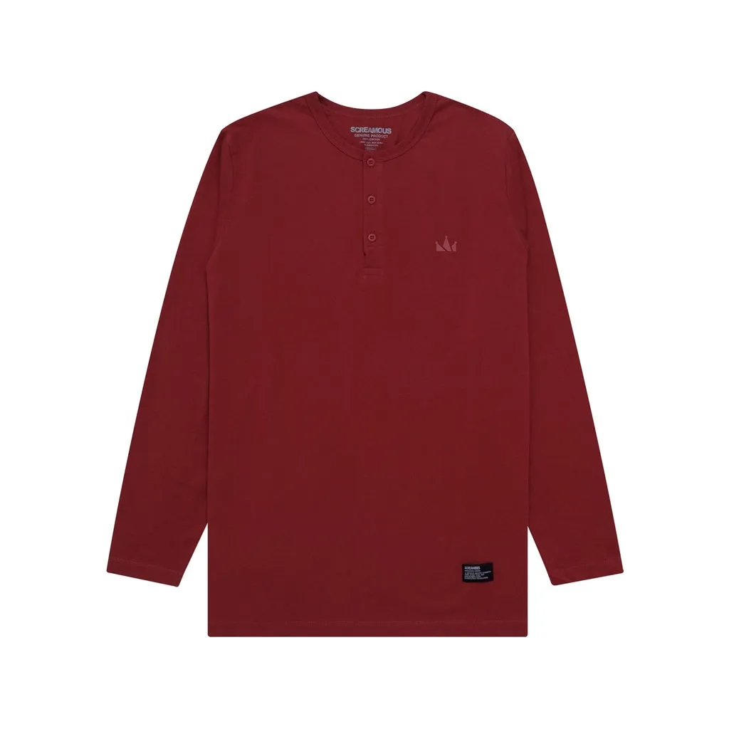T-Shirt Longsleeves TINY CROWN MAROON sold by Screamous