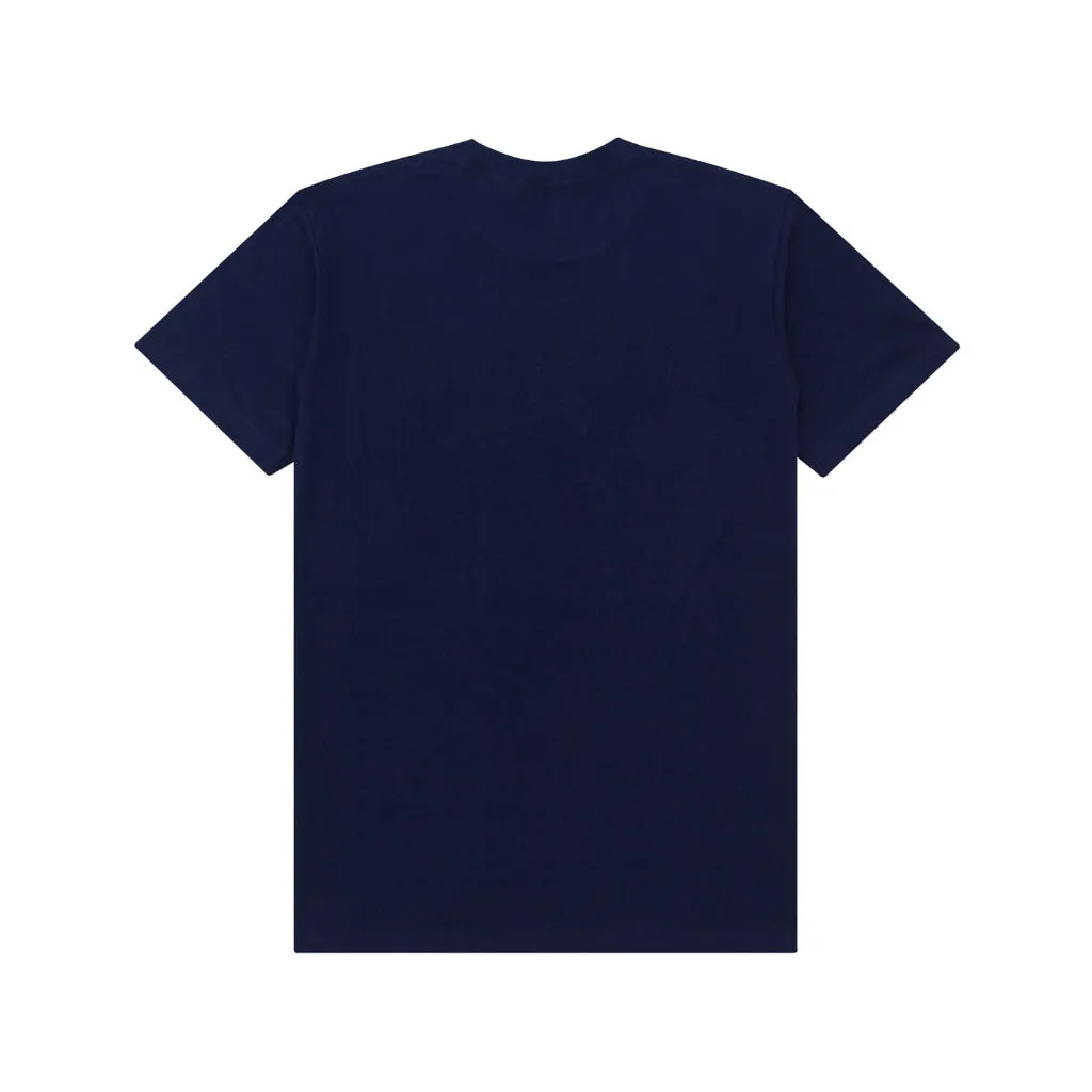 T-Shirt LINES NAVY BLUE sold by Screamous product image thumbnail 3