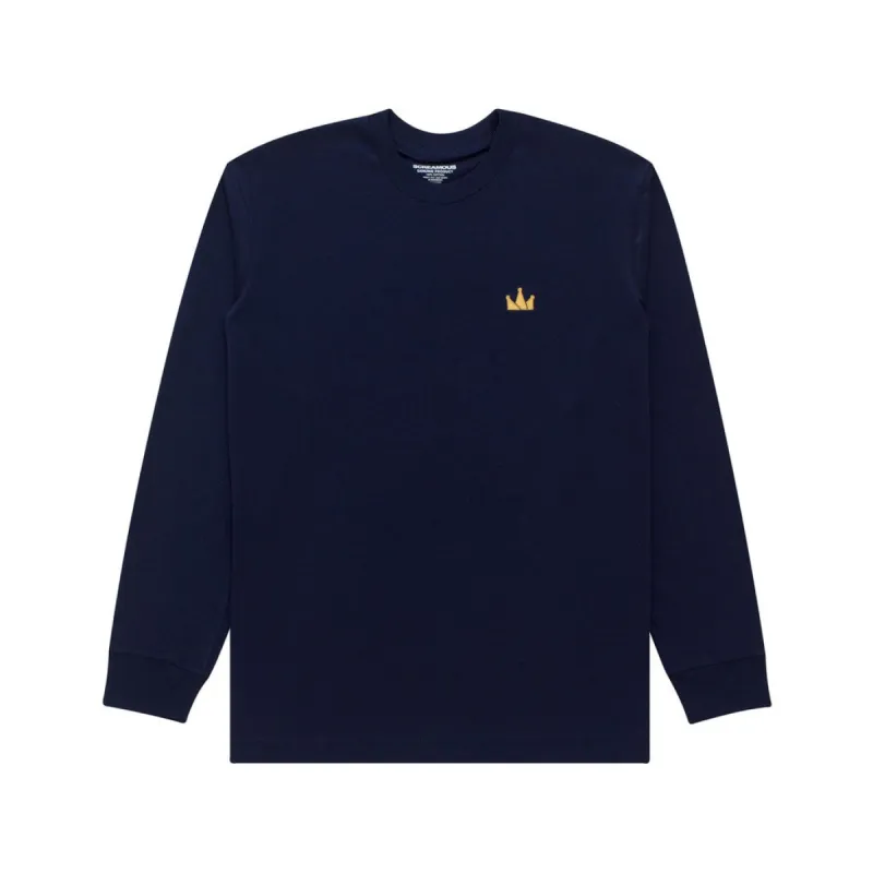 T-Shirt Longsleeves CROWN LOGO NAVY BLUE sold by Screamous