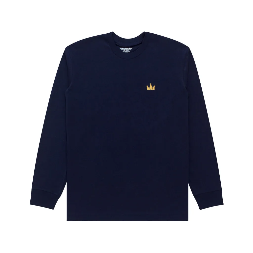 T-Shirt Longsleeves CROWN LOGO NAVY BLUE sold by Screamous product image thumbnail 5
