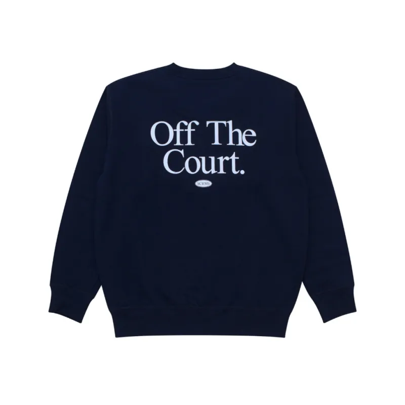 GAMESOME Sweater Crewneck OFF THE COURT NAVY BLUE sold by Screamous
