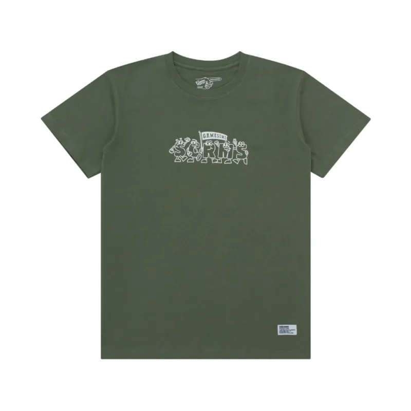 GAMESOME T-Shirt TEAM DEEP LICHEN GREEN sold by Screamous