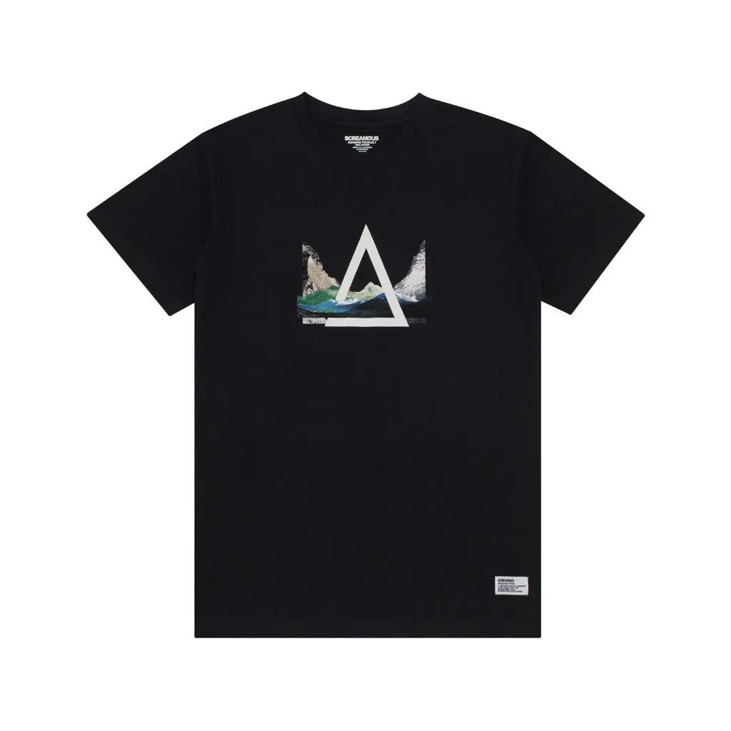 T-Shirt MOUNTAIN TRIANGLE BLACK sold by Screamous