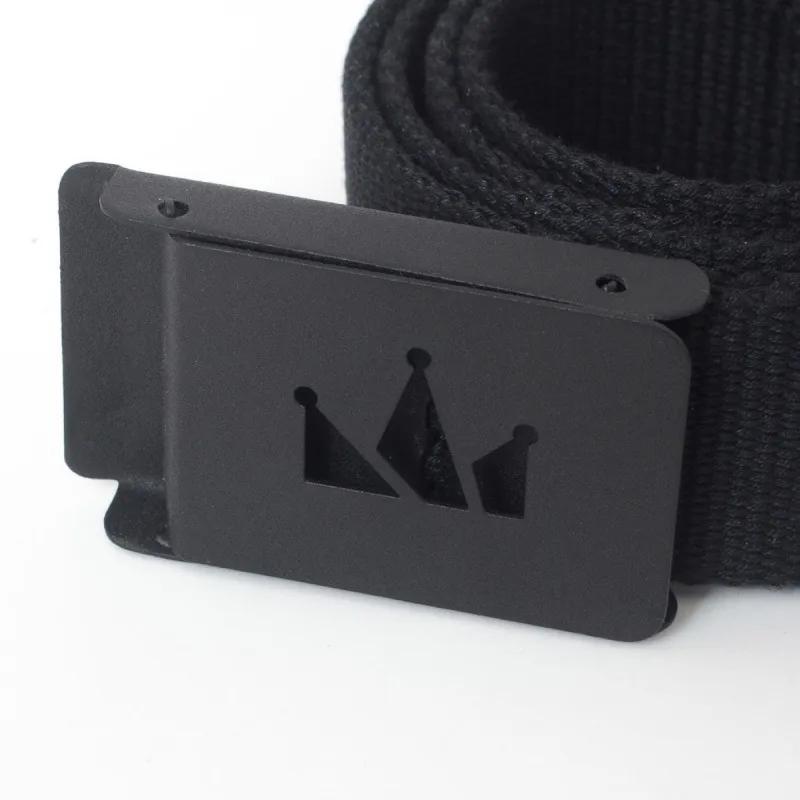 Belt CROWN LOGO BLACK made by Screamous