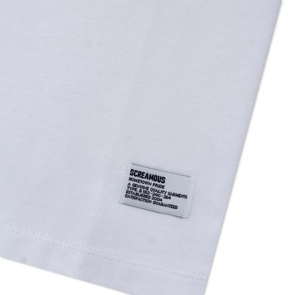 T-Shirt PUNK WHITE sold by Screamous product image thumbnail 3