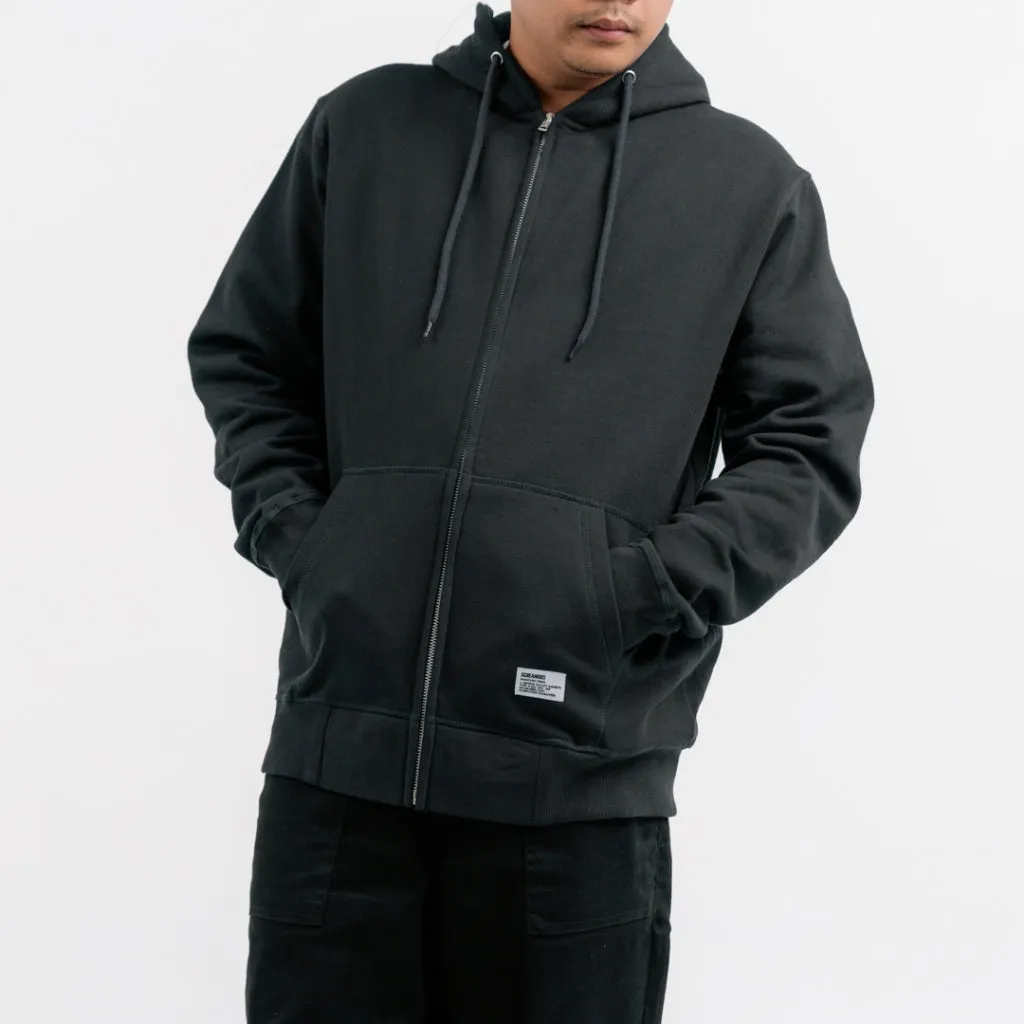 Sweater Pria Basic Pullover Zipper Hoodie Sean Black sold by Screamous product image thumbnail 5