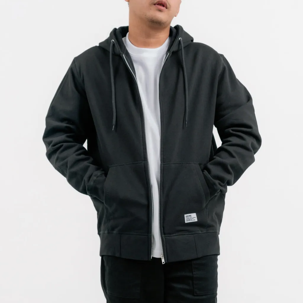 Sweater Pria Basic Pullover Zipper Hoodie Sean Black sold by Screamous product image thumbnail 2