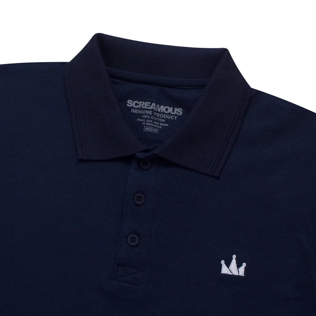 Polo Shirt Basic CROWN MISTY NAVY BLUE sold by Screamous product image thumbnail 3