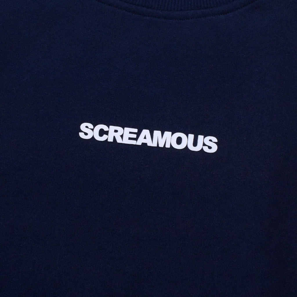 Crewneck OVERSIZED LEGEND TINY WHITE NAVY BLUE sold by Screamous product image thumbnail 2