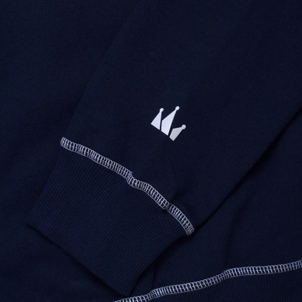 Crewneck OVERSIZED LEGEND TINY WHITE NAVY BLUE sold by Screamous product image thumbnail 3