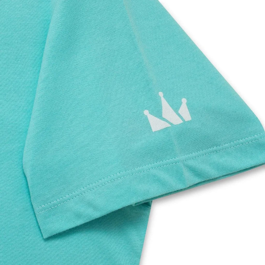 T-Shirt LEGEND TINY ON WHITE AQUA SKY sold by Screamous product image thumbnail 3