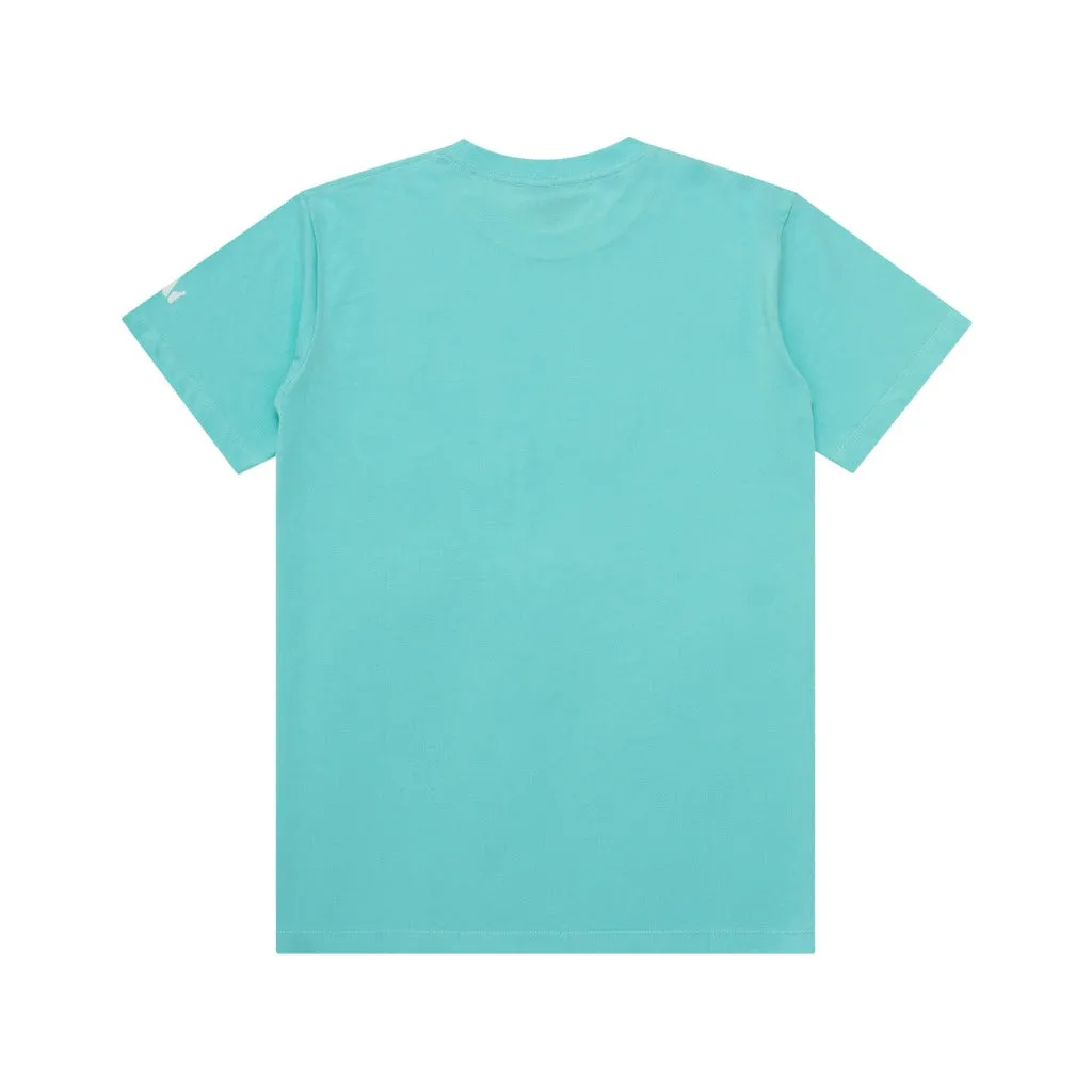 T-Shirt LEGEND TINY ON WHITE AQUA SKY sold by Screamous product image thumbnail 4