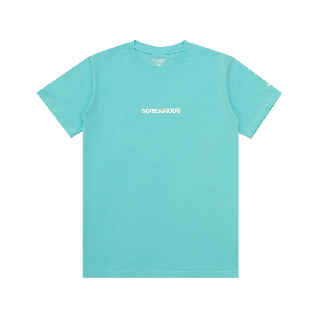 T-Shirt LEGEND TINY ON WHITE AQUA SKY sold by Screamous