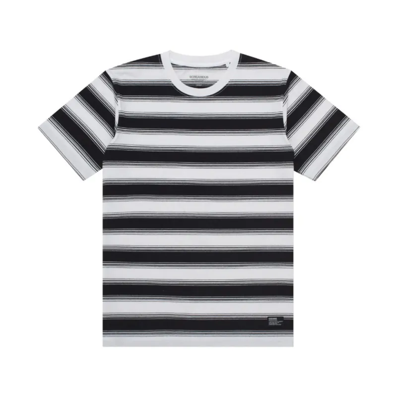 T-Shirt Stripe JASON BLACK WHITE sold by Screamous
