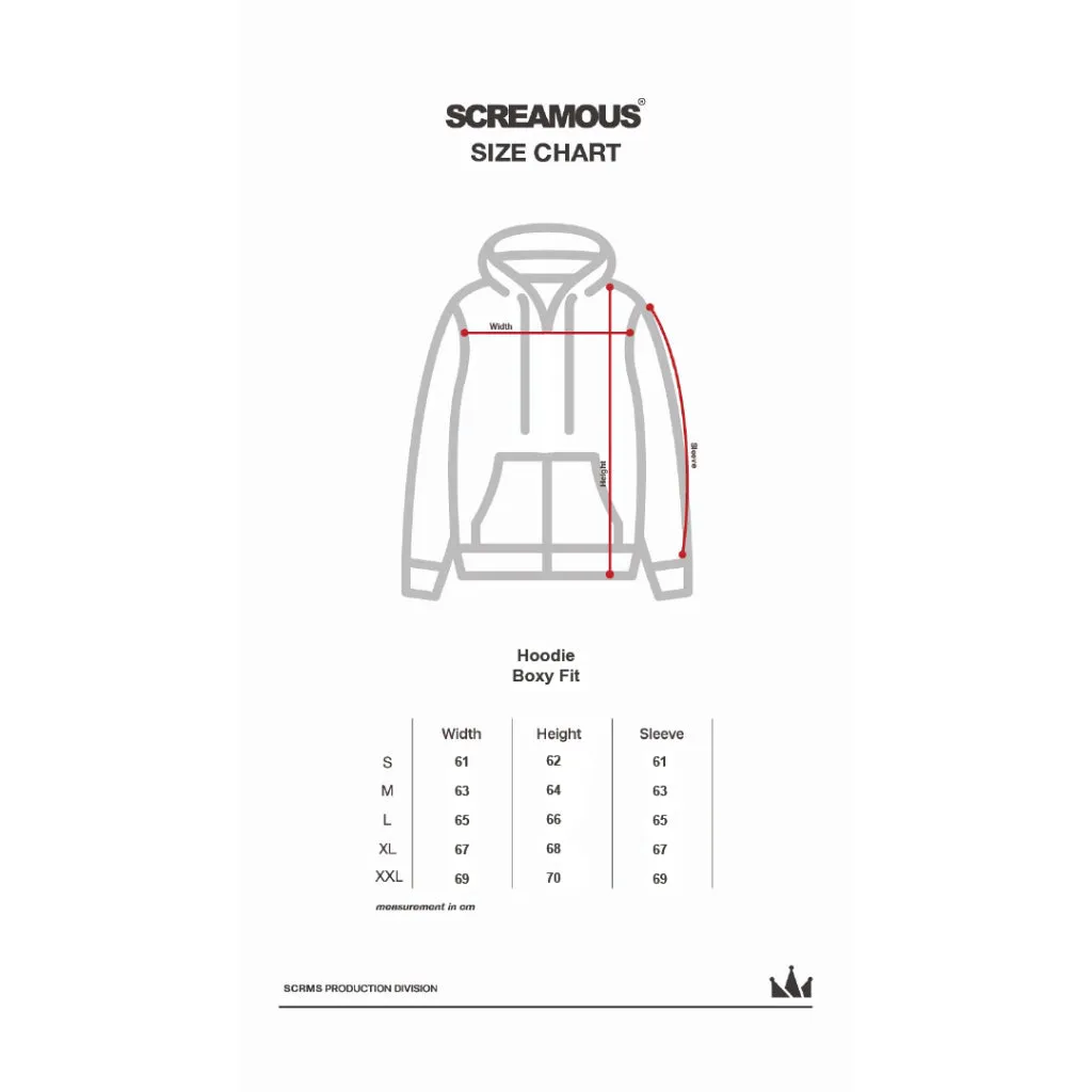 Pullover Hoodie BOXY FIT FUZ BLACK sold by Screamous product image thumbnail 5