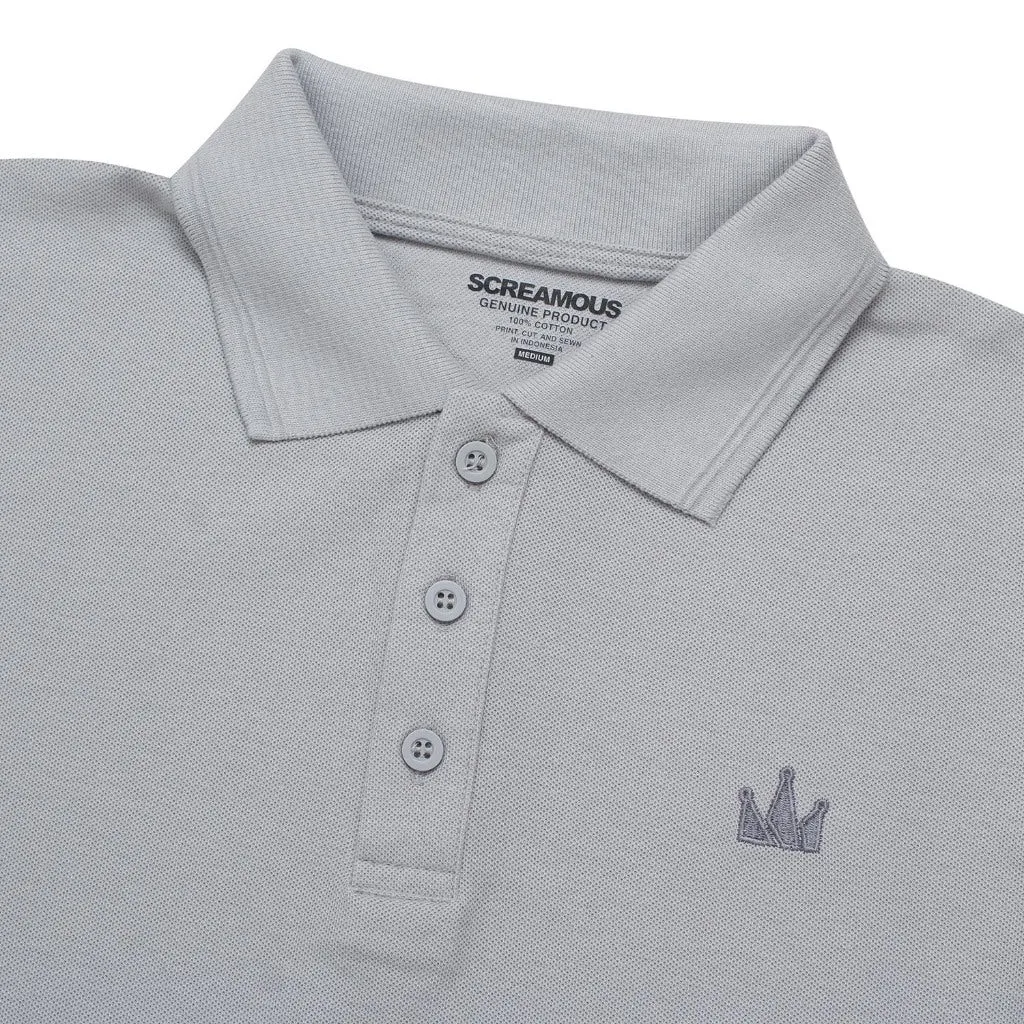 Polo Shirt CROWN GREY GRY sold by Screamous product image thumbnail 2