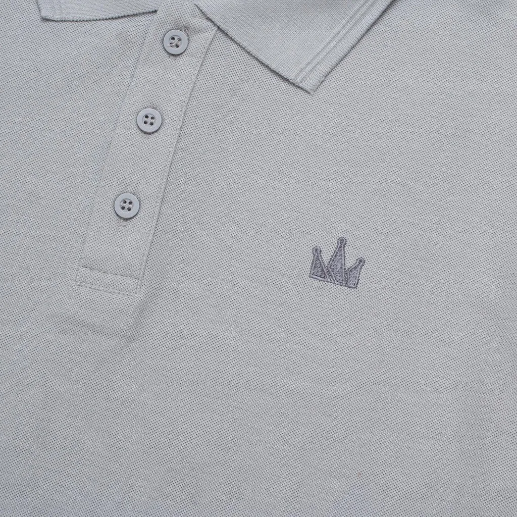 Polo Shirt CROWN GREY GRY sold by Screamous product image thumbnail 3