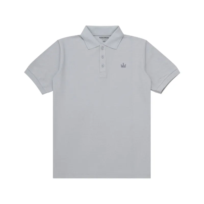Polo Shirt CROWN GREY GRY sold by Screamous