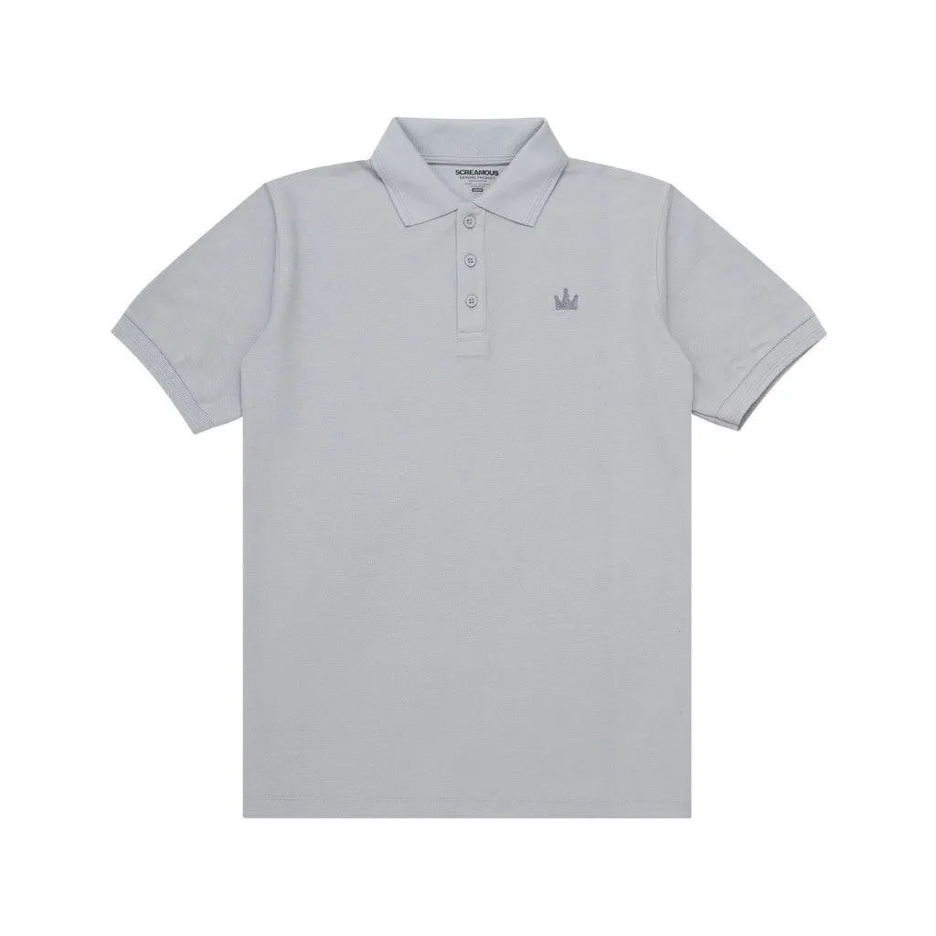Polo Shirt CROWN GREY GRY sold by Screamous