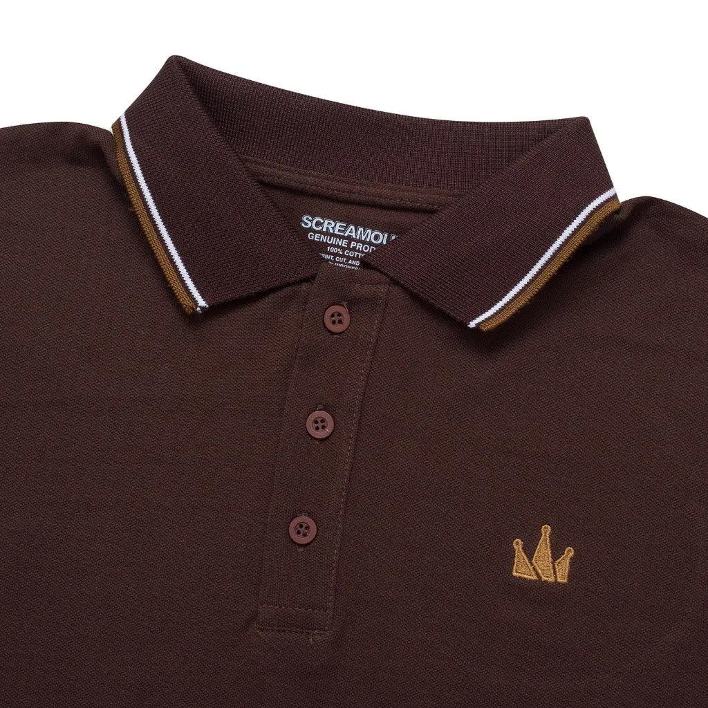 Polo Shirt CROWN LINE TOBACCO BROWN sold by Screamous product image thumbnail 2