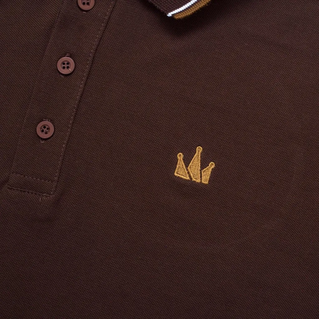 Polo Shirt CROWN LINE TOBACCO BROWN sold by Screamous product image thumbnail 3