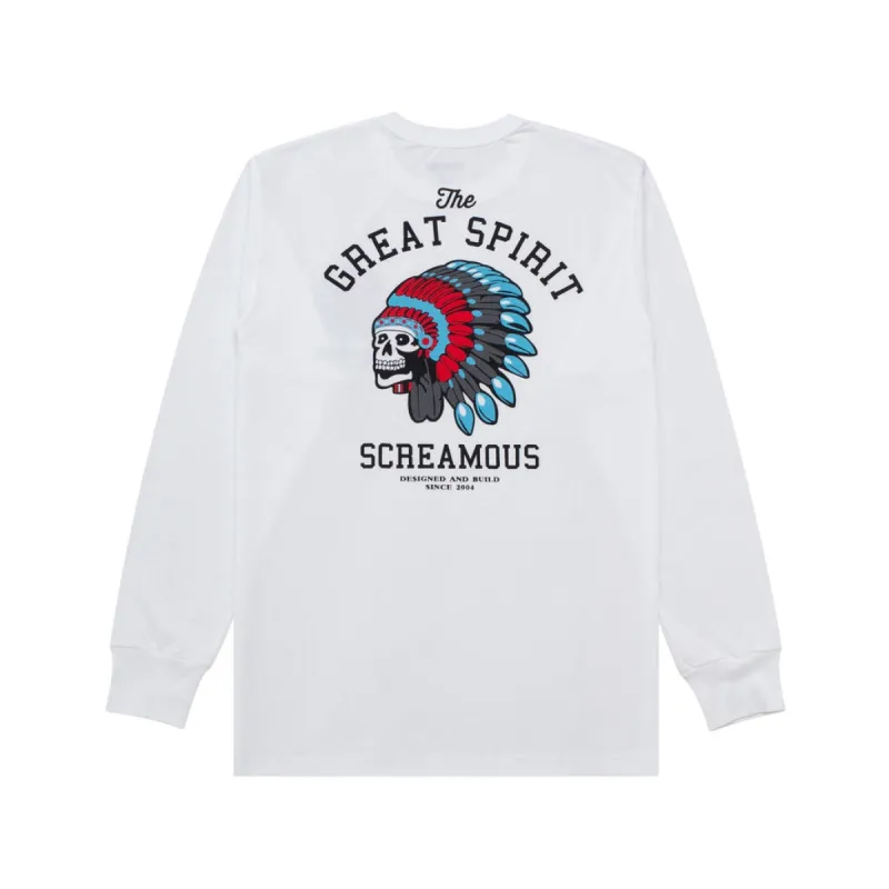 T-Shirt Longsleeves THE GREAT SPIRIT WHITE sold by Screamous