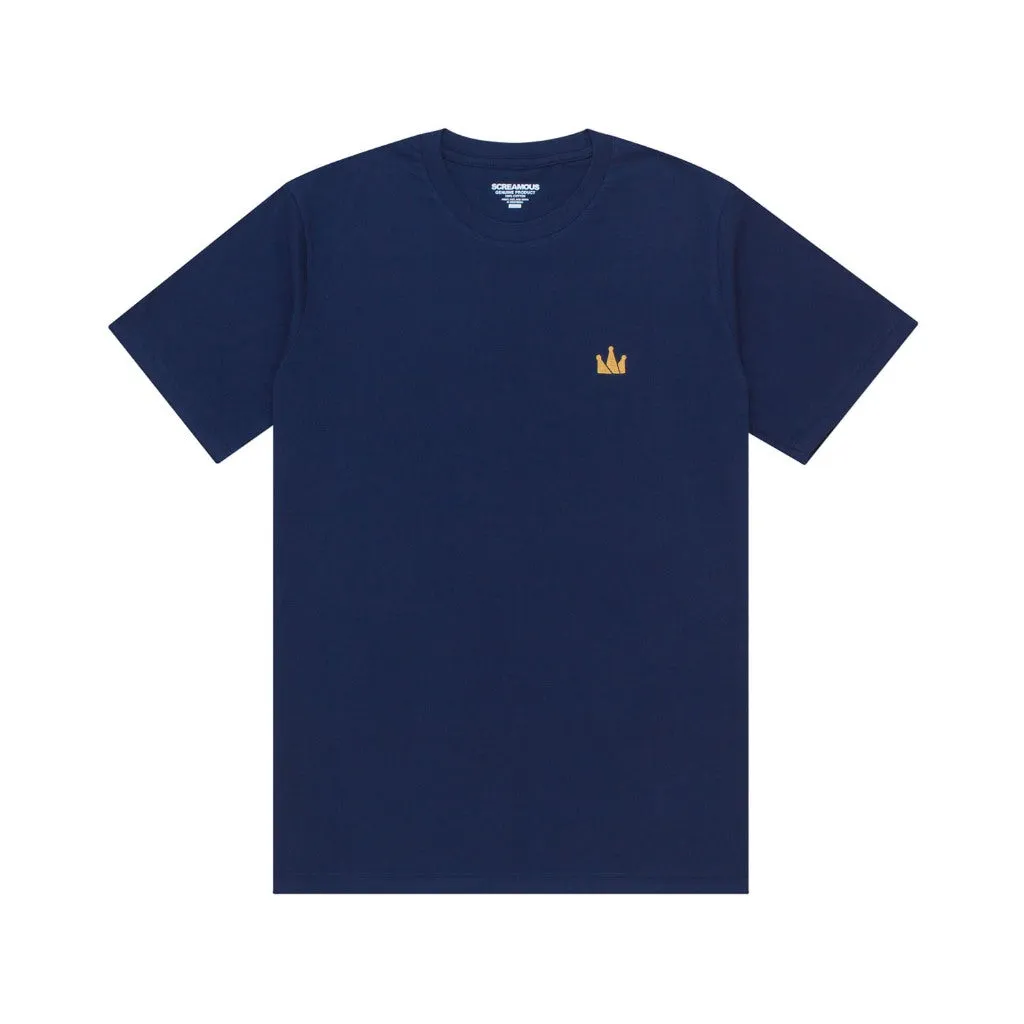 T-Shirt CROWN LOGO SS MIDNIGHT NAVY sold by Screamous