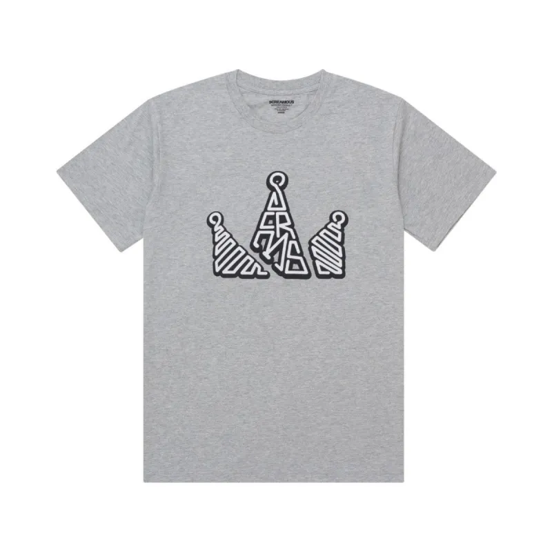 T-Shirt CROWN CURVED MISTY sold by Screamous