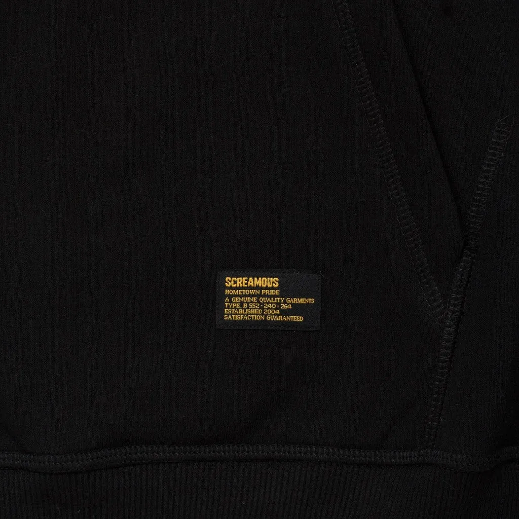 Pullover Hoodie OVERSIZED APEX THE MOTH BLACK sold by Screamous product image thumbnail 5