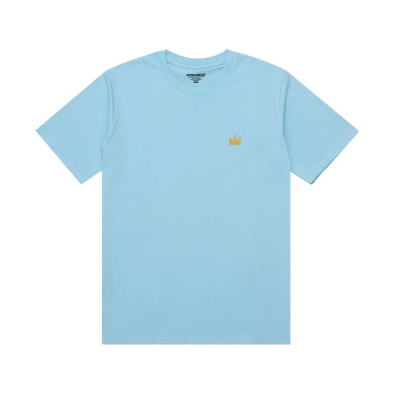 T-Shirt CROWN LOGO SS LIGHT BLUE sold by Screamous
