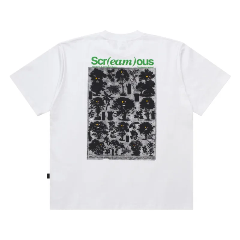 T-Shirt BOXY FIT 16s TYPEFORM and COLLECTIVE SHAPES PLANT WHITE sold by Screamous
