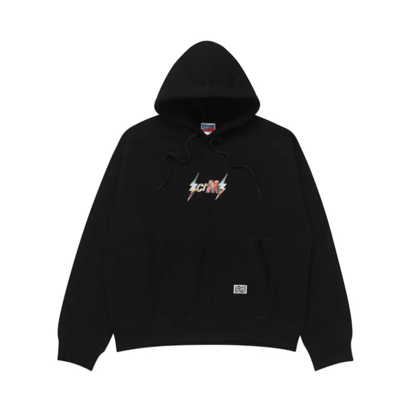 Pullover Hoodie OVERSIZED TYPEFORM and COLLECTIVE SHAPES LIGHTNING BLACK sold by Screamous