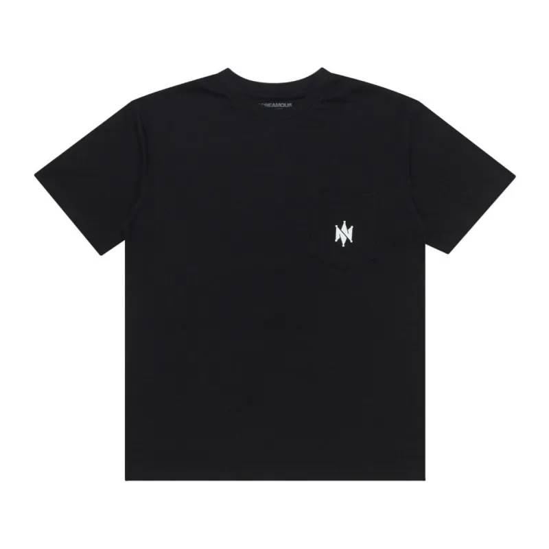 T-Shirt BASIC POCKET CROWN BLACK sold by Screamous