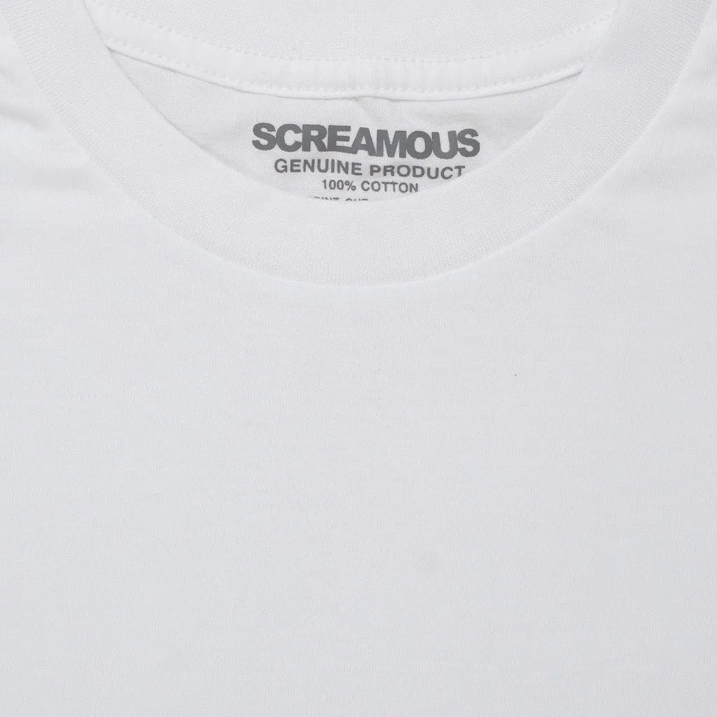 T-Shirt BASIC POCKET CROWN WHITE sold by Screamous product image thumbnail 2