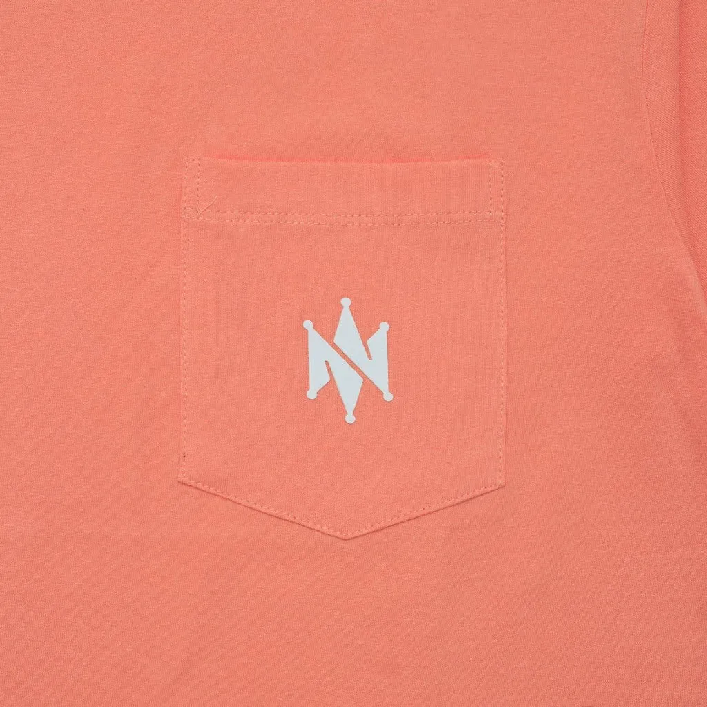 T-Shirt BASIC POCKET CROWN BLOOMING DAHLIA sold by Screamous product image thumbnail 3
