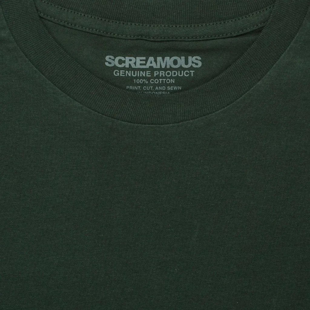 T-Shirt BASIC POCKET CROWN FOREST GREEN sold by Screamous product image thumbnail 3