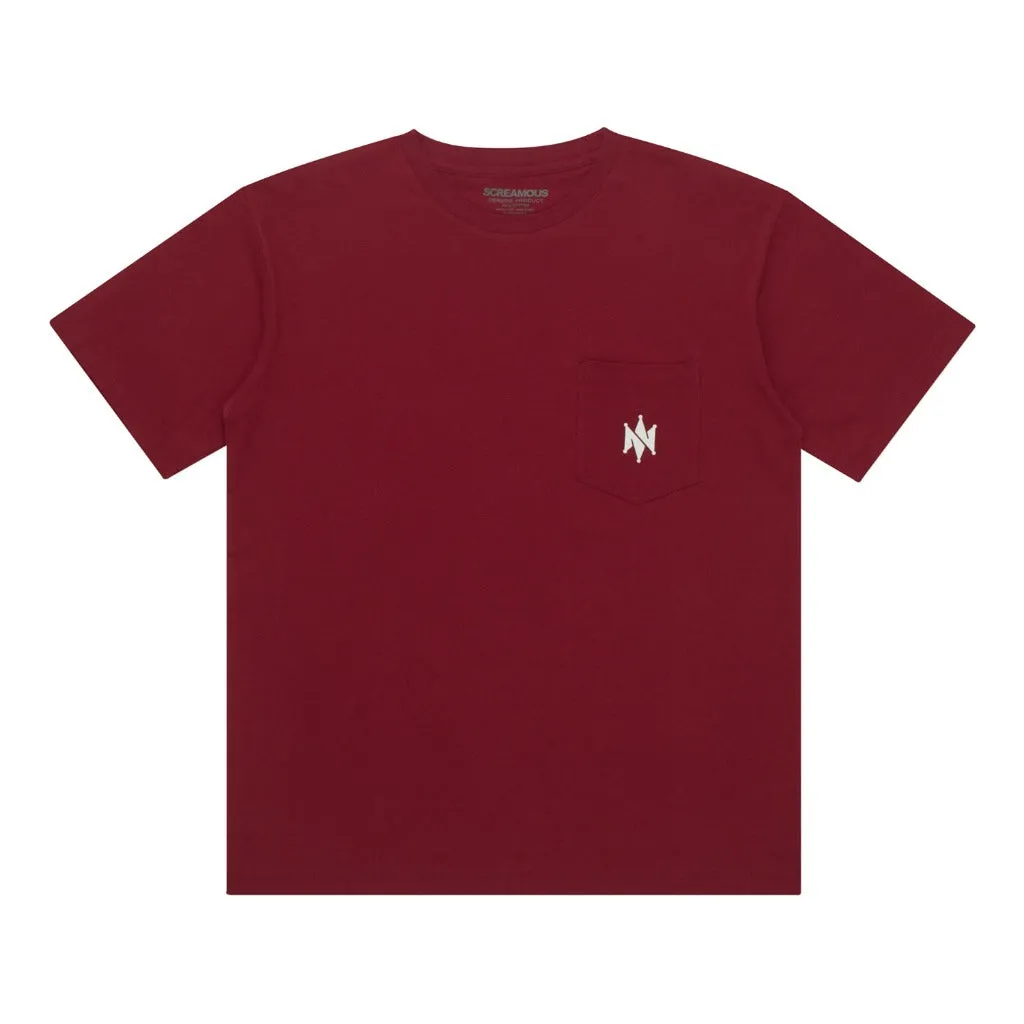 T-Shirt BASIC POCKET CROWN sold by Screamous