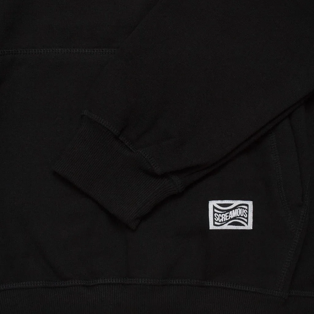 Pullover Hoodie OVERSIZED FIFTY FIVE and BEYOND AROUND THE WORLD BLACK sold by Screamous product image thumbnail 3